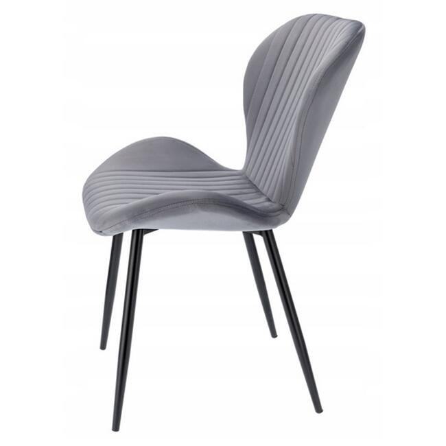 SCAUN BUCATARIE/LIVING, JUMI, VEIRA, CATIFEA, METAL, GRI, 52X57X85 CM [5]