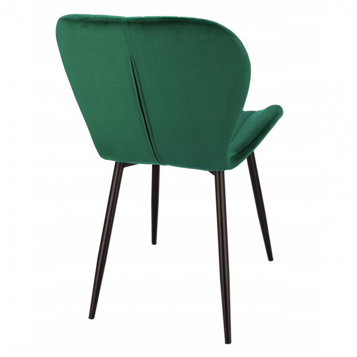 SCAUN BUCATARIE/LIVING, JUMI, VEIRA, CATIFEA, METAL, VERDE, 52X57X85 CM [2]