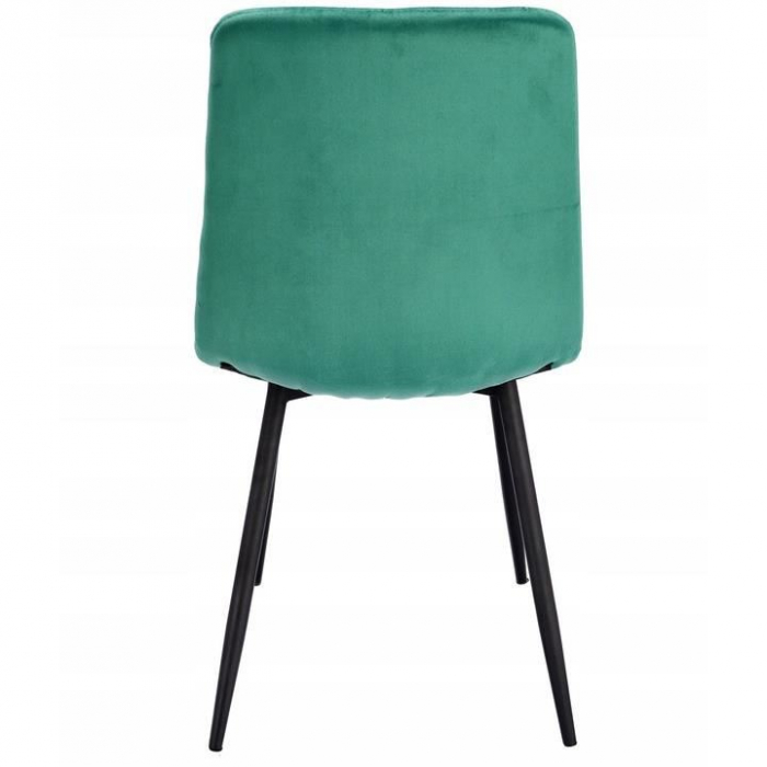 SCAUN BUCATARIE/LIVING, MATLASAT, CATIFEA, METAL, VERDE, 44X52X89 CM, PIADO [3]