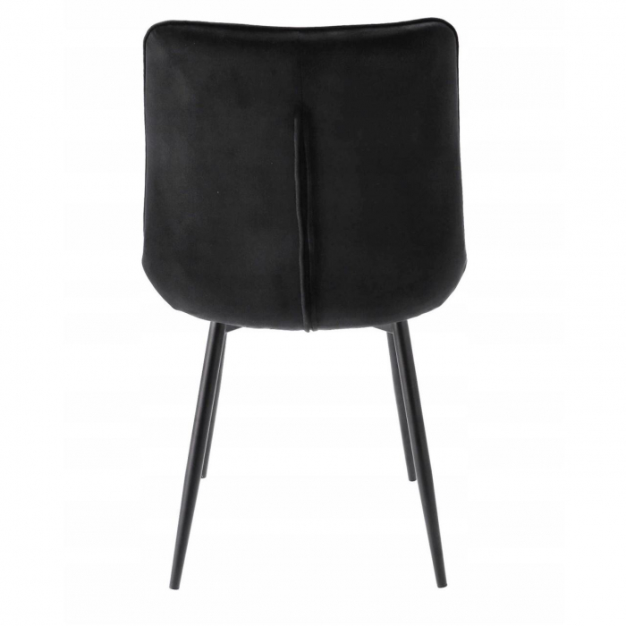 SCAUN BUCATARIE/LIVING, METALIC, CATIFEA, NEGRU, 53X63X83 CM, MISTY [3]
