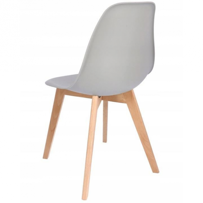 SCAUN BUCATARIE/LIVING, PP, LEMN, GRI, 46X52X82 CM, ADA [4]