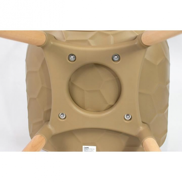SCAUN BUCATARIE/LIVING, PP, LEMN, MAX 130 KG, BEJ, 45X55X77 CM, DAVIS [3]