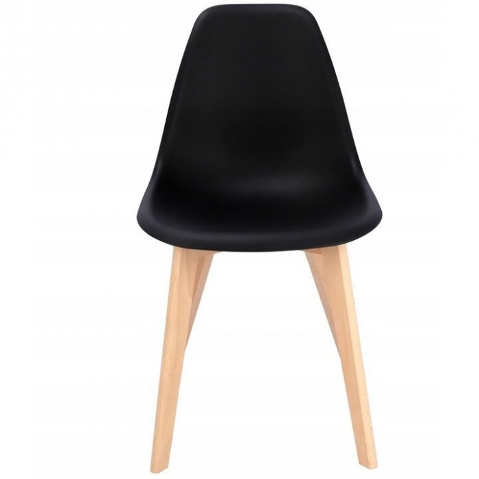 SCAUN BUCATARIE/LIVING, PP, LEMN, NEGRU, 46X52X82 CM, ADA [3]