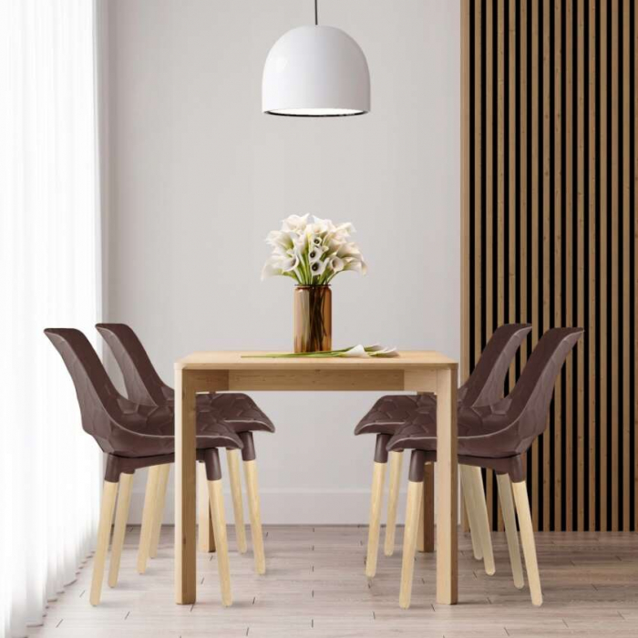 SCAUN BUCATARIE/LIVING, PP, MARO, MAX 130 KG, 45X55X77 CM, DAVIS [6]