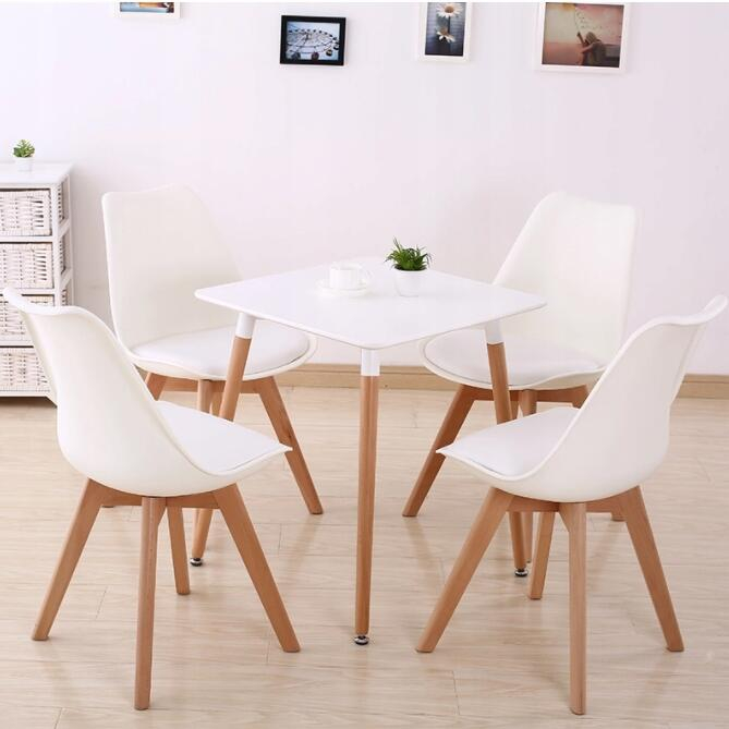 SCAUN BUCATARIE/LIVING, SEZUT PU, ALB, 48.5X54X82 CM, OSLO [11]