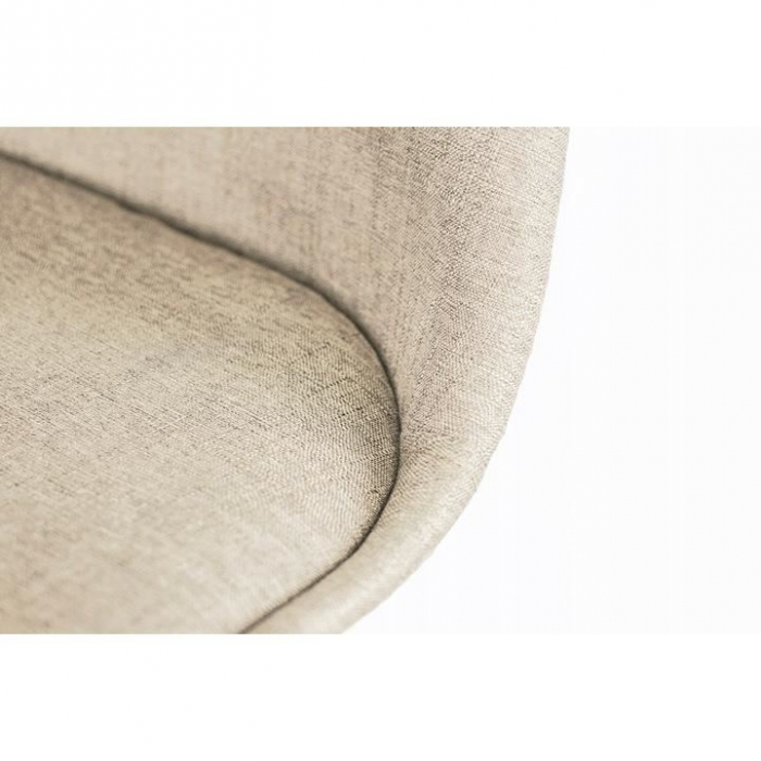 SCAUN BUCATARIE/LIVING, STOFA, LEMN, GRI CALD, 49X55X82 CM, ALTA [8]