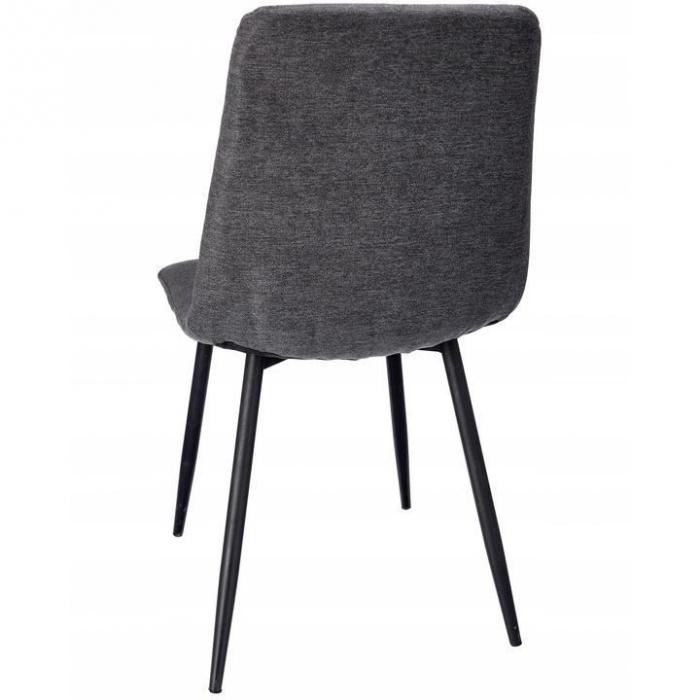 SCAUN BUCATARIE/LIVING, TAPITAT, TEXTIL, METAL, GRI, 44X52X89 CM, VENA [7]