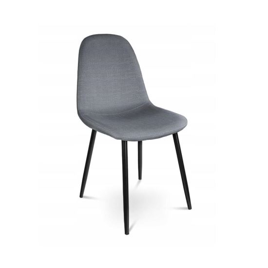 SCAUN BUCATARIE/LIVING, TEXTIL, METAL, GRI, 43X52X88 CM, LISSY [1]