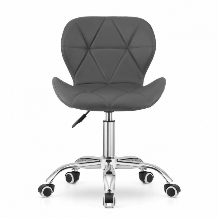 SCAUN DE BIROU, ARTOOL, AVOLA, ROTATIV, PIELE ECOLOGICA, GRI, 47.5X55.5X84.5 CM [10]