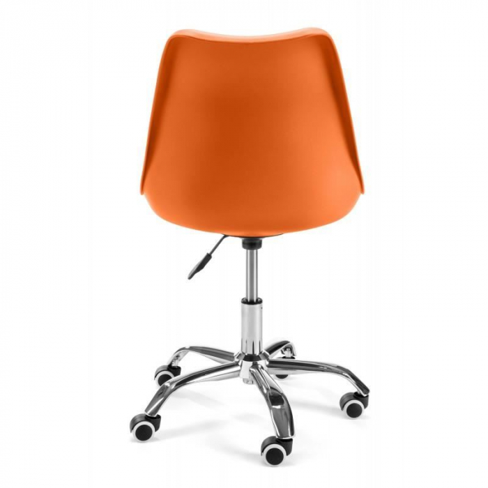 SCAUN DE BIROU PENTRU COPII, ROTATIV, PORTOCALIU, MAX 125 KG, 44X40X80/90 CM [4]