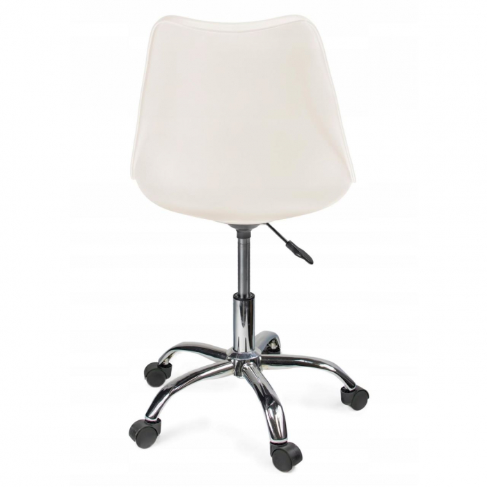 SCAUN DE BIROU, ROTATIV, ALB, 51X78/90 CM [2]