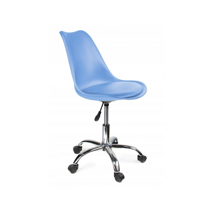 SCAUN DE BIROU, ROTATIV, ALBASTRU, 51X78/90 CM [6]