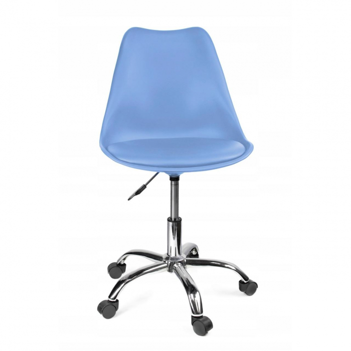 SCAUN DE BIROU, ROTATIV, ALBASTRU, 51X78/90 CM [7]