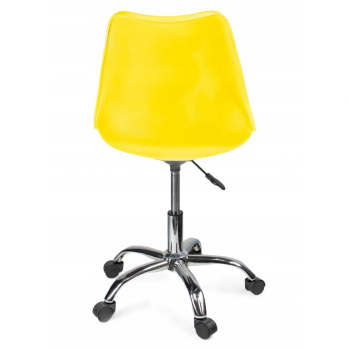 SCAUN DE BIROU, ROTATIV, GALBEN, 51X78/90 CM [6]