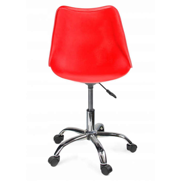 SCAUN DE BIROU, ROTATIV, ROSU, 51X78/90 CM [5]