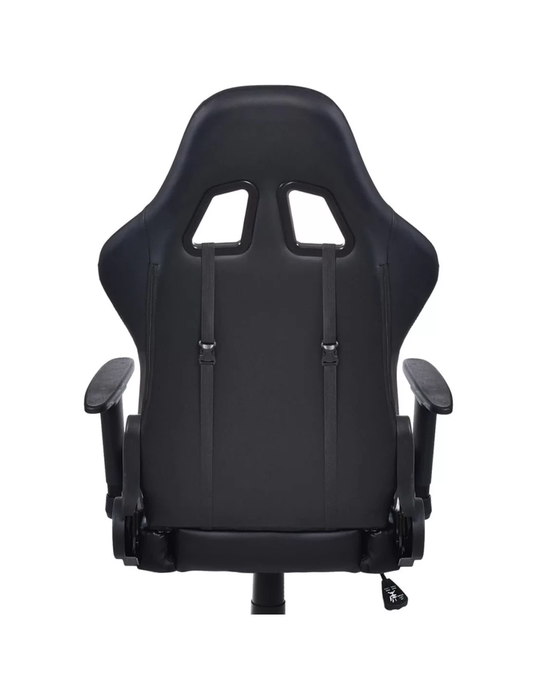 SCAUN DE GAMING,CU SUPORT PENTRU PICIOARE, ALBASTRU/NEGRU [2]