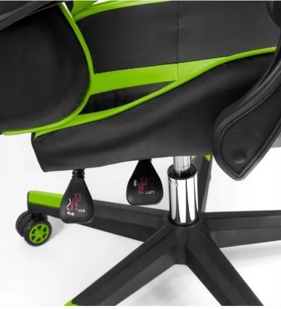 SCAUN DE GAMING, NEGRU/VERDE [2]