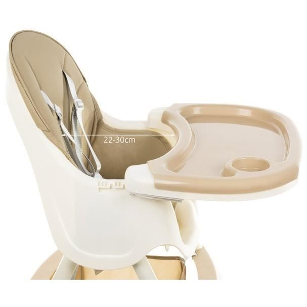 SCAUN DE MASA PENTRU BEBELUSI, 3 IN 1, BEJ, MAX 20 KG, 60X75X92 CM, KRUZZEL [3]