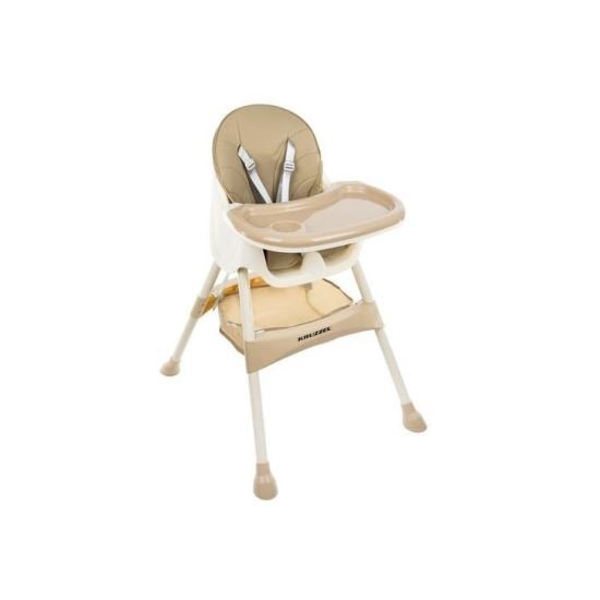 SCAUN DE MASA PENTRU BEBELUSI, 3 IN 1, BEJ, MAX 20 KG, 60X75X92 CM, KRUZZEL [1]
