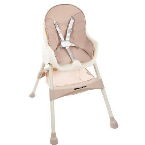 SCAUN DE MASA PENTRU BEBELUSI, 3 IN 1, ROZ, MAX 20 KG, 60X75X92 CM, KRUZZEL [12]