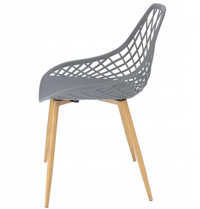 Scaun de terasa,plastic,Gri [2]