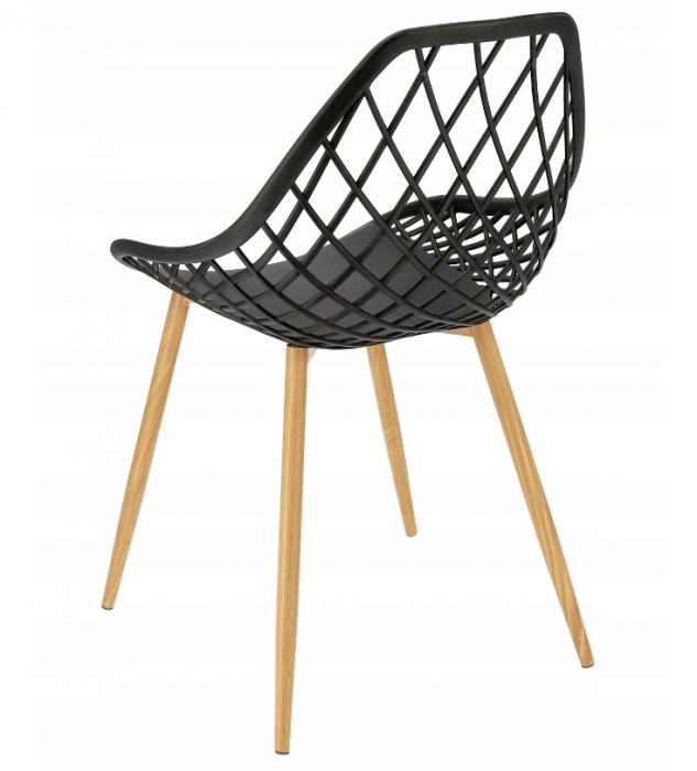 SCAUN DE TERASA,PLASTIC, NEGRU [2]