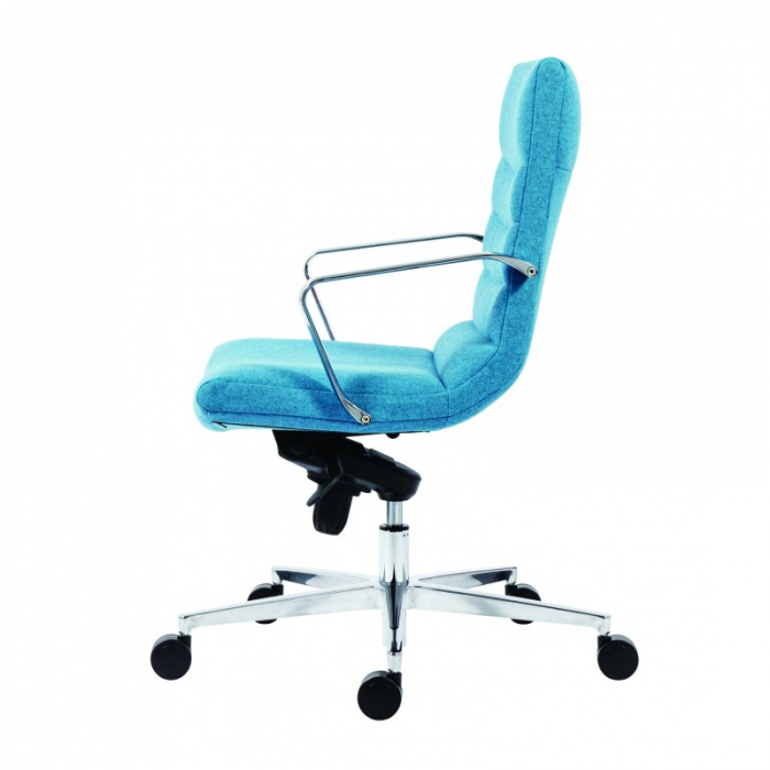 SCAUN DIRECTORIAL SHINY CU BAZA DIN ALUMINIU, MATERIAL ECO PIELE ARIZONA [2]