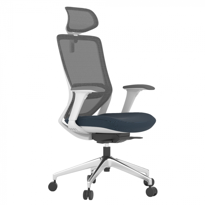 SCAUN ERGONOMIC COL, INDIGO, CU BAZA ALUMINIU [1]