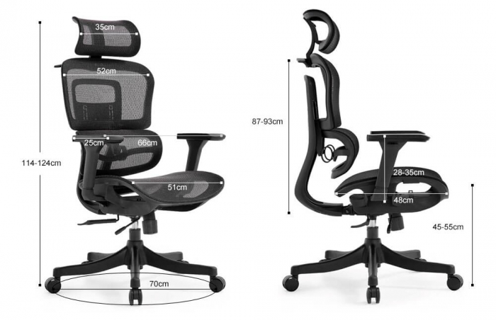 SCAUN ERGONOMIC KRIUS-H, BLACK [6]