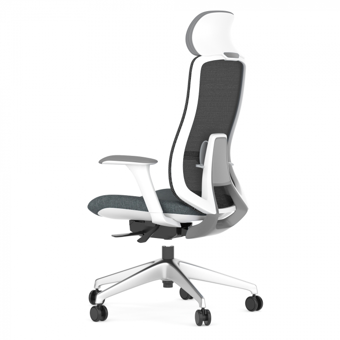 SCAUN ERGONOMIC LIDO-H, DARK GREY, CU BAZA ALUMINIU [2]