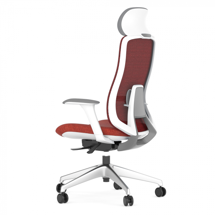 SCAUN ERGONOMIC LIDO-H, DULL-RED, CU BAZA ALUMINIU [2]