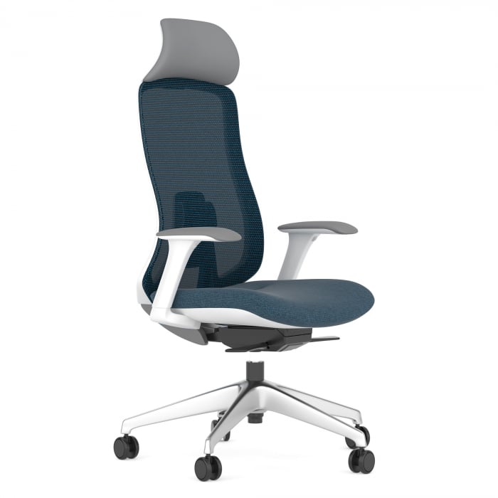 SCAUN ERGONOMIC LIDO-H, INDIGO, CU BAZA ALUMINIU [1]