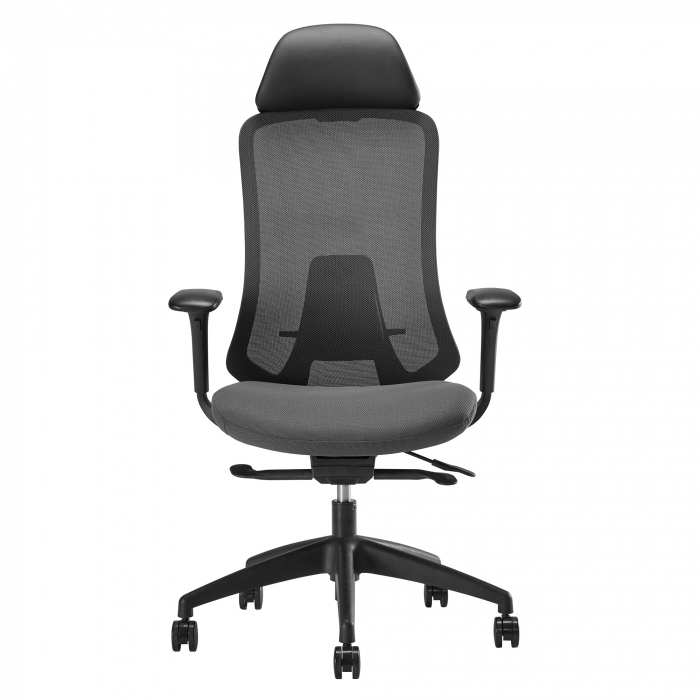 SCAUN ERGONOMIC LILI, NEGRU, GRI INCHIS [5]