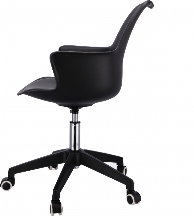 Scaun pivotant scandinav negru [2]