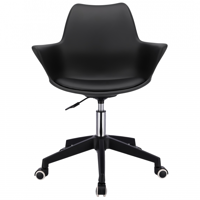 Scaun pivotant scandinav negru [1]