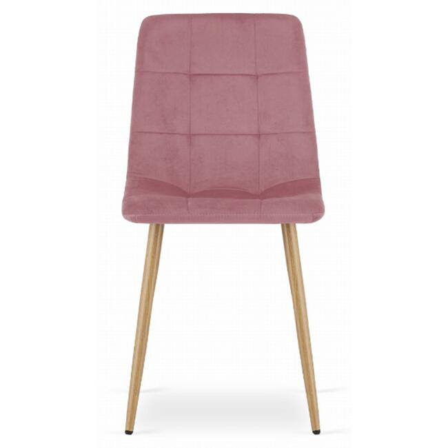 SCAUN STIL SCANDINAV, ARTOOL, KARA, CATIFEA, LEMN, ROZ, 44.5X50.5X87 CM [4]