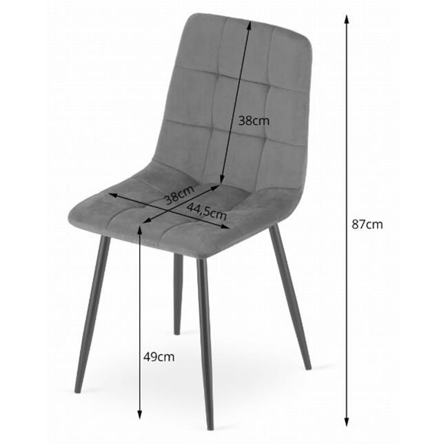 SCAUN STIL SCANDINAV, ARTOOL, KARA, CATIFEA, LEMN, ROZ, 44.5X50.5X87 CM [5]