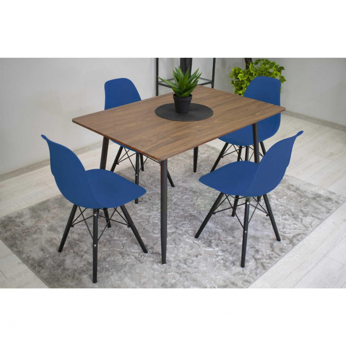 SCAUN STIL SCANDINAV, ARTOOL, OSAKA, PP, LEMN, ALBASTRU SI NEGRU, 46X54X81 CM [2]
