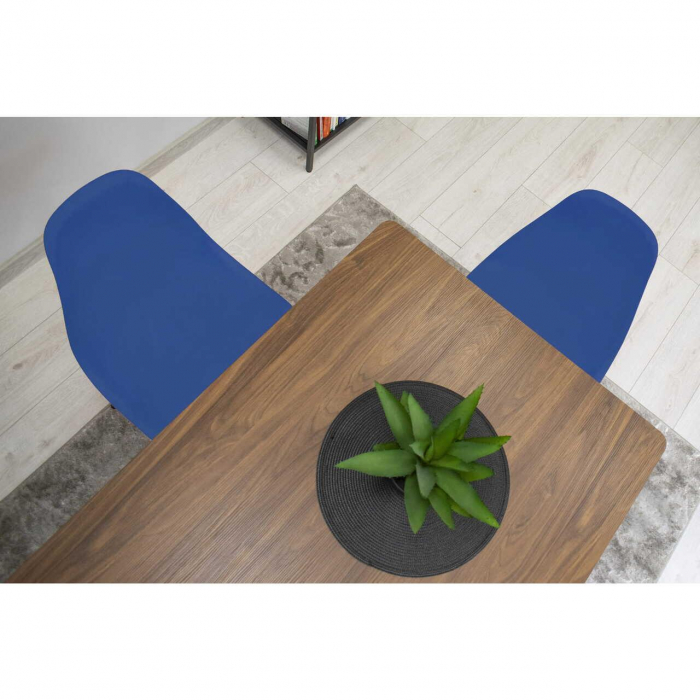 SCAUN STIL SCANDINAV, ARTOOL, OSAKA, PP, LEMN, ALBASTRU SI NEGRU, 46X54X81 CM [7]