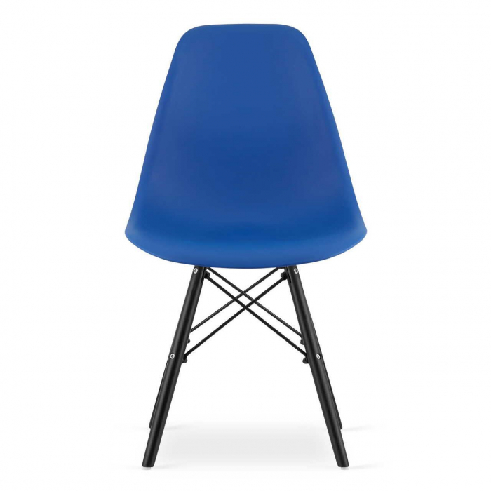 SCAUN STIL SCANDINAV, ARTOOL, OSAKA, PP, LEMN, ALBASTRU SI NEGRU, 46X54X81 CM [13]