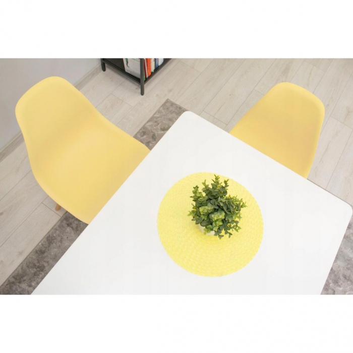 SCAUN STIL SCANDINAV, ARTOOL, OSAKA, PP, LEMN, CREM SI NATUR, 46X54X81 CM [8]