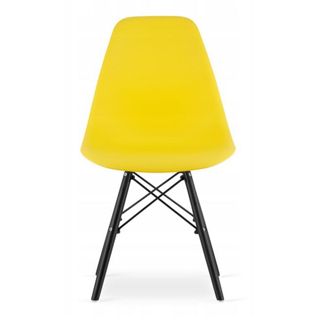 SCAUN STIL SCANDINAV, ARTOOL, OSAKA, PP, LEMN, GALBEN SI NEGRU, 46X54X81 CM [5]