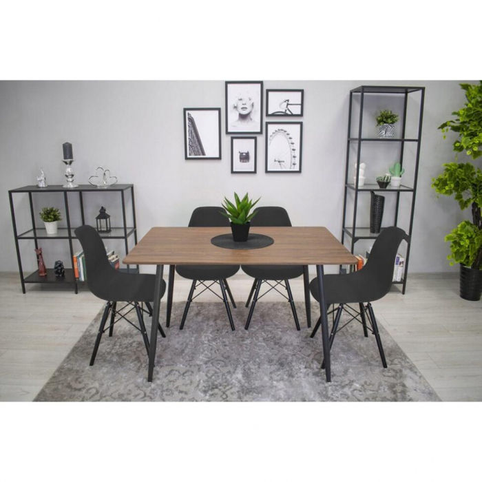SCAUN STIL SCANDINAV, ARTOOL, OSAKA, PP, LEMN, NEGRU, 46X54X81 CM [11]