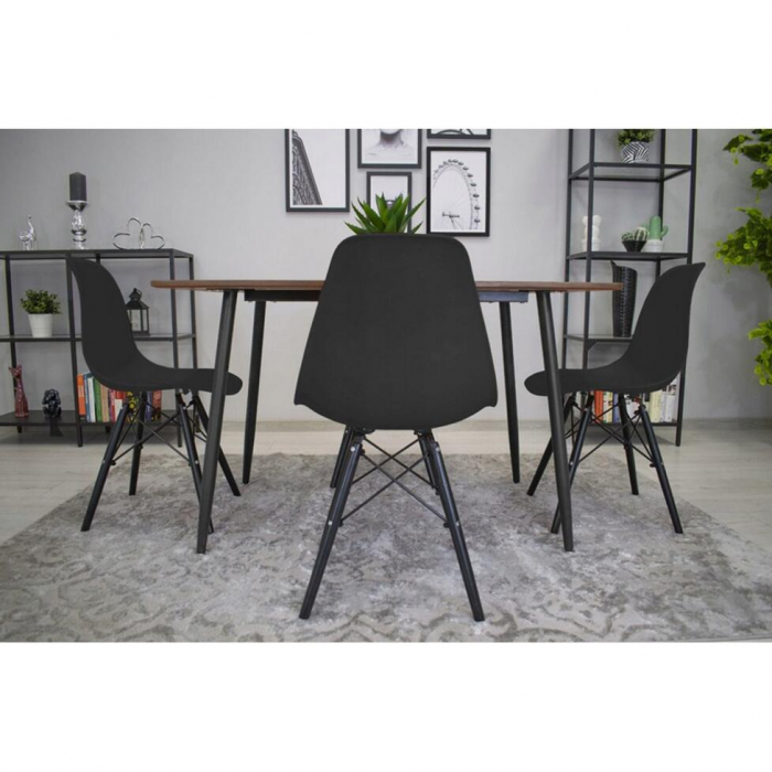 SCAUN STIL SCANDINAV, ARTOOL, OSAKA, PP, LEMN, NEGRU, 46X54X81 CM [10]