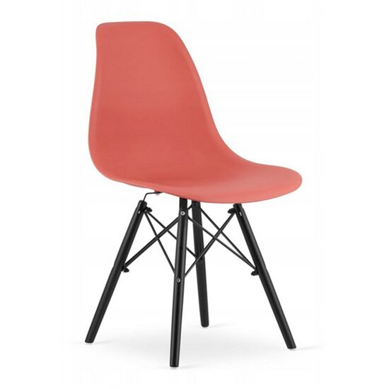 SCAUN STIL SCANDINAV, ARTOOL, OSAKA, PP, LEMN, VERMILION SI NEGRU, 46X54X81 CM [1]