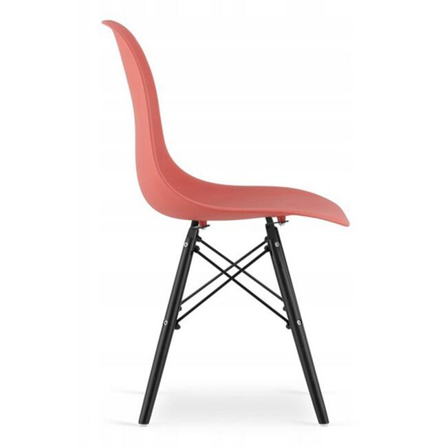 SCAUN STIL SCANDINAV, ARTOOL, OSAKA, PP, LEMN, VERMILION SI NEGRU, 46X54X81 CM [4]