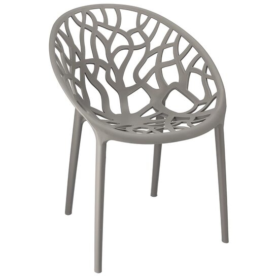 SCAUN TERASA/BISTRO, JUMI, ALBERO, PP, GRI, 58X56X80 CM [1]
