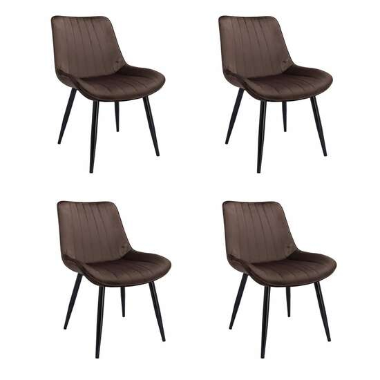 SCAUNE BUCATARIE/LIVING, CATIFEA, METAL, MARO, SET 4 BUC, 54X61X83 CM, VIVA [1]