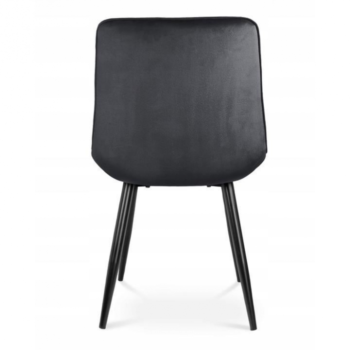 SCAUNE BUCATARIE/LIVING, CATIFEA, METAL, NEGRU, SET 4 BUC, 54X61X83 CM, VIVA [3]