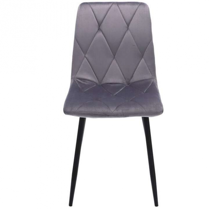 SCAUNE BUCATARIE/LIVING, MATLASATE, CATIFEA, METAL, GRI, SET 4 BUC, 44X52X89 CM, PIADO [5]